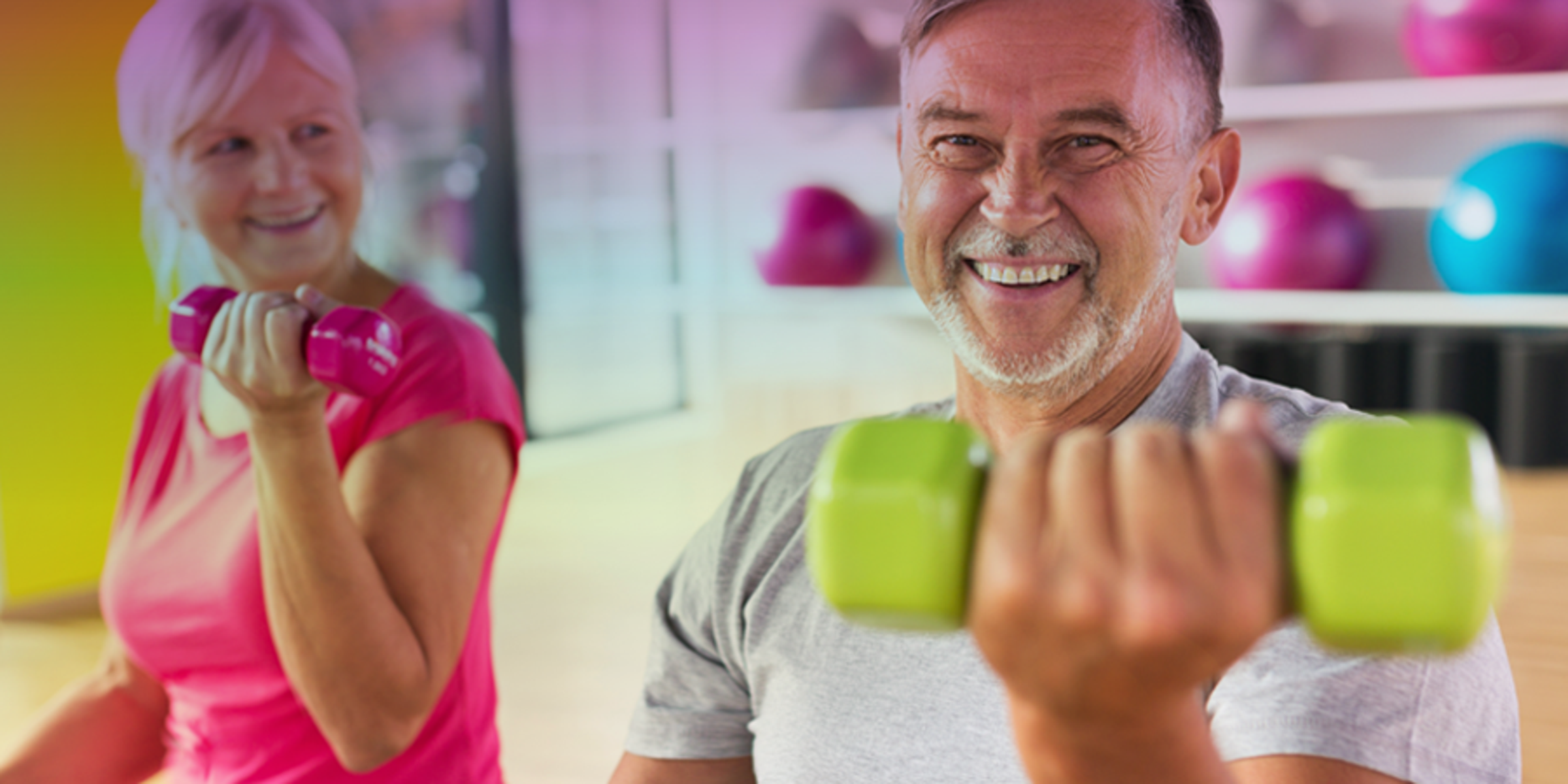 two women strength training