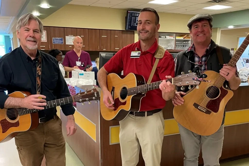 guitarist in residence with visitng musicians Ed Hunnicutt and Travis Allison