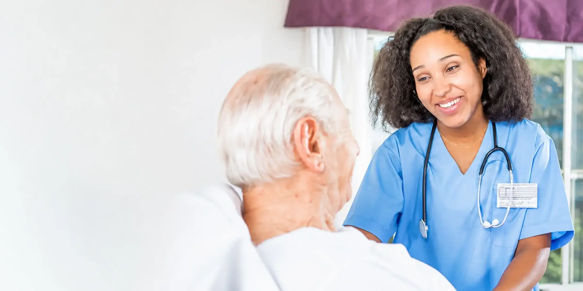 Nurse with patient