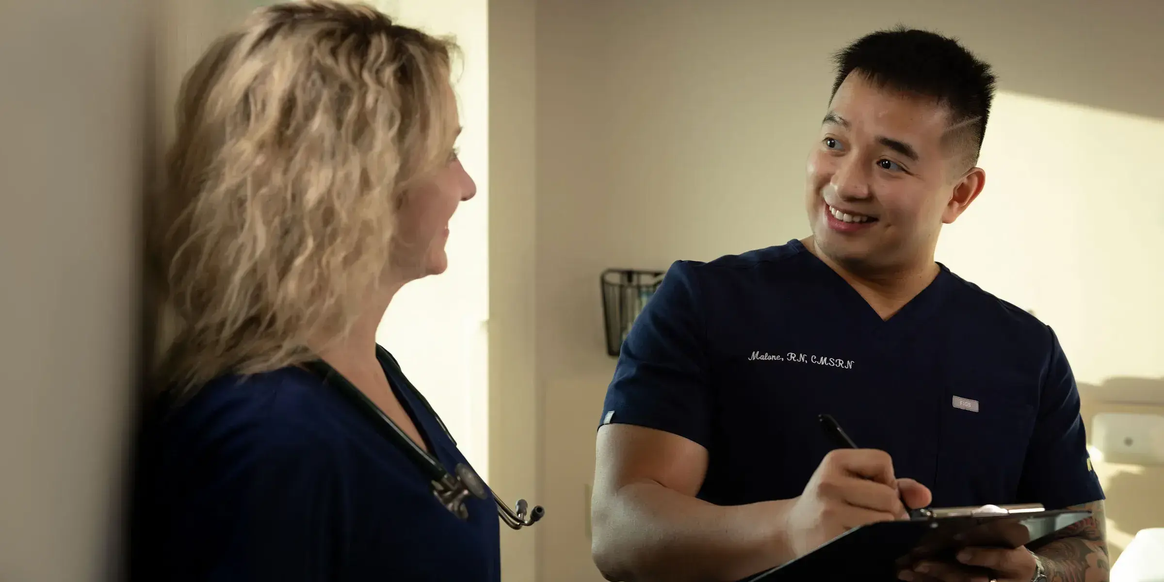 Nurse with clipboard