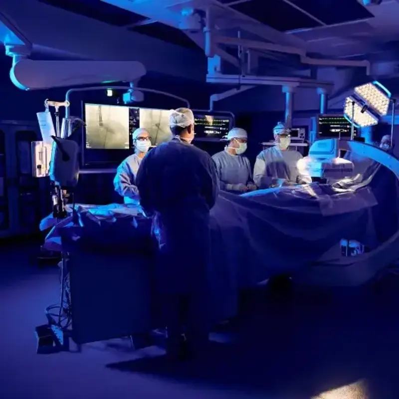 Surgeons in operating room