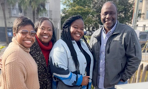 Camilla with her family