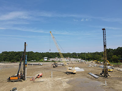 Roper Hospital campus - Deep Foundations Pile Driving Rigs and Crane thumbnail