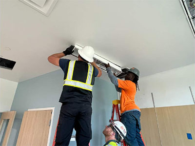 Sawmill building ceiling work April 2026 thumbnail
