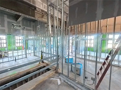 Sawmill building framing and wall top out progress at FSED area Sept 2025 thumbnail