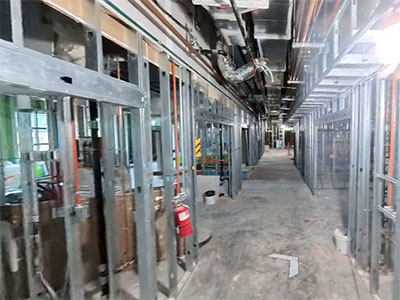 Sawmill building MEP overhead and wall rough Sept 2025 thumbnail