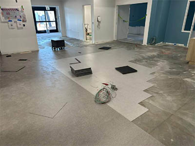 Sawmill building first floor flooring install Feb 2026 thumbnail