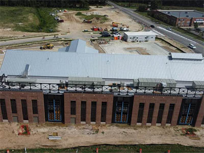 Sawmill building north elevation August 2025 thumbnail