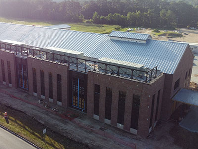 Sawmill north elevation curtain wall framing progress July 2025 thumbnail
