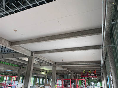 Sawmill rated hard ceiling progress June 2025 thumbnail