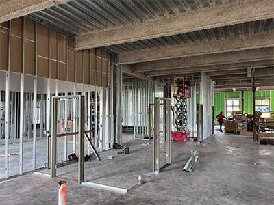 Sawmill wall framing and door frame setting June 2025 thumbnail