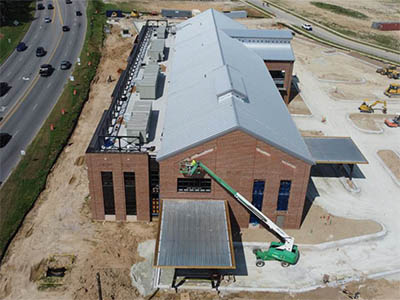 Sawmill building west elevation August 2025 thumbnail