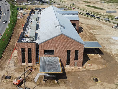 Sawmill west end curtainwall aluminum window progress July 2025 thumbnail