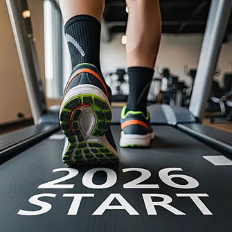 man walking on treadmill